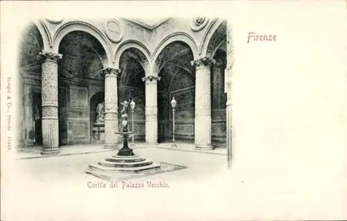 Ak Firenze Florenz Toscana, Cortile del Palazzo Vecchio
