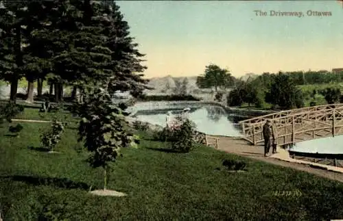 Ak Ottawa Ontario Kanada, Die Auffahrt
