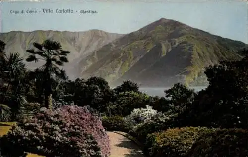 Ak Lago di Como Lombardia, Villa Carlotta, Giardino