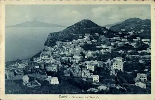 Ak Capri Campania, Panorama col Vesuvio