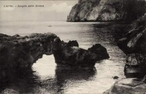 Ak Capri Campania, Sirenenfelsen