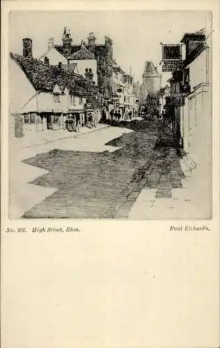 Künstler Ak Eton Berkshire England, High Street