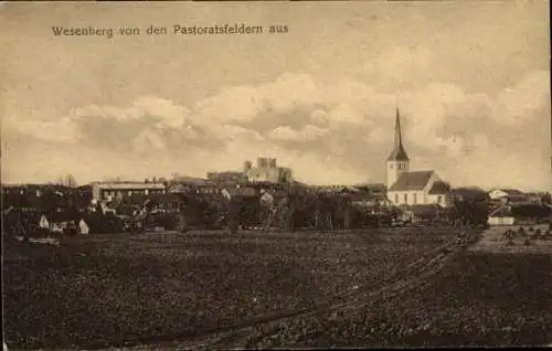 Ak Rakvere Wesenberg Estland, Blick von den Pastoratsfeldern