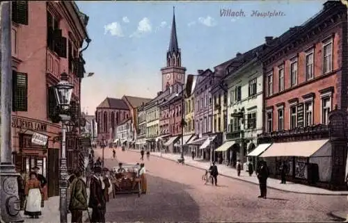 Ak Villach in Kärnten, Hauptplatz
