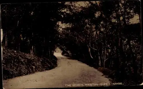 Ak Weston Super Mare North Somerset England, The Woods