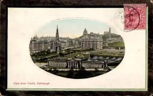 Präge Passepartout Ak Edinburgh Schottland, Schloss