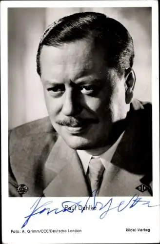 Ak Schauspieler Paul Dahlke,  Portrait, Autogramm, der erste Frühlingstag
