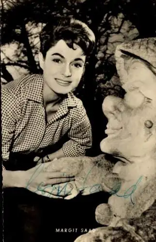 Ak Schauspielerin Margit Saad, Portrait, Ein Amerikaner in Salzburg, Autogramm