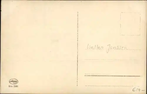 Ak Schauspieler Walter Jansen, Portrait, Autogramm