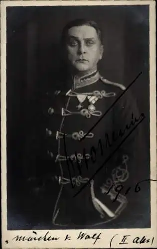 Ak Schauspieler Otto Tressler, Portrait, Autogramm, Uniform