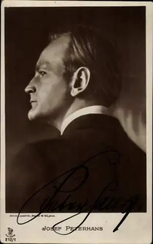 Ak Schauspieler Josef Petermans, Portrait, Autogramm