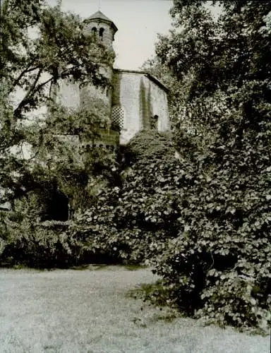 Foto Paul Wolff, Mettlach im Saarland, Alter Turm, Kloster Sankt Peter und Maria, Bochscher Garten