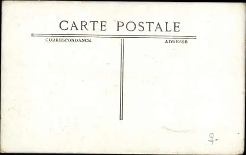 Ak Pompiers, la pompe electrique, Feuerwehr, Löschfahrzeug