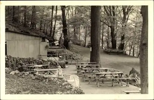 Foto Ak Niedermarsberg Marsberg im Sauerland, Terrassenpartie