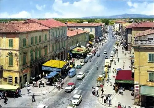 Ak Cecina Toscana, Corso Matteotti, Straßenpartie