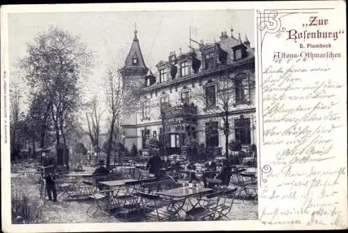 Ak Hamburg Altona Othmarschen, Zur Rosenburg, Inh. D. Plambeck