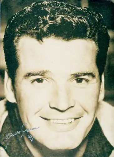 Foto Schauspieler James Garner, Portrait, Autogramm
