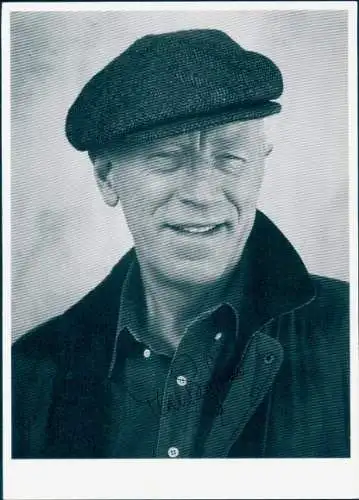 Foto Schauspieler Max von Sydow, Portrait, Autogramm