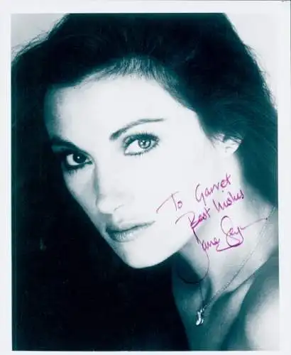 Foto Schauspielerin Jane Seymour, Portrait, Autogramm