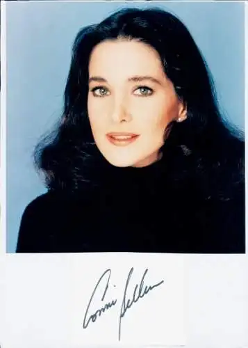 Foto Schauspielerin Connie Sellecca, Portrait, Autogramm