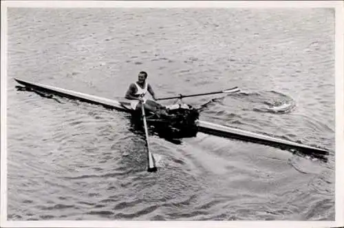 Sammelbild Olympia 1936, Kanut Gustav Schäfer im Einer