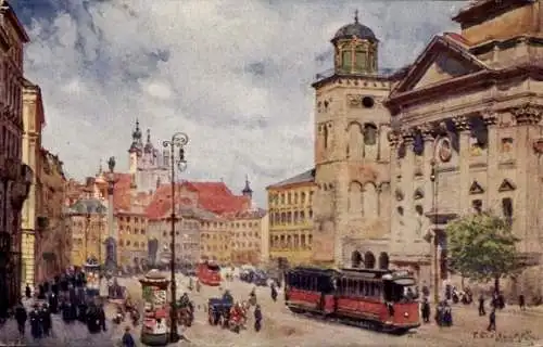 Künstler Ak Cieslewski, T., Warszawa Warschau Polen, Krakowskie Przedmieście