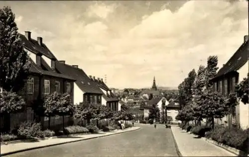 Ak Lutherstadt Eisleben in Sachsen Anhalt, Blick in die Fritz Wenck Straße