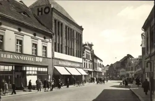 Ak Burg bei Magdeburg, Platz der Weltjugend, Lebensmittel HO