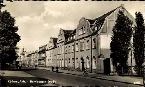 Ak Köthen in Anhalt, Bernburger Straße