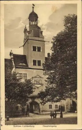 Ak Stadt Prettin Annaburg im Kreis Wittenberg, Schloss Lichtenburg