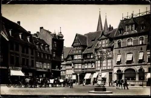 Foto Ak Lutherstadt Eisenach in Thüringen, Marktplatz, Geschäfte