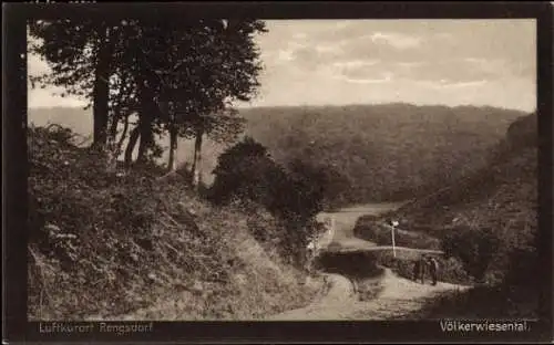 Ak Luftkurort Rengsdorf in der Pfalz, Blick ins Völkerwiesenthal