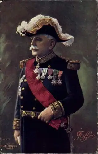 AK General Joseph Joffre, Portrait