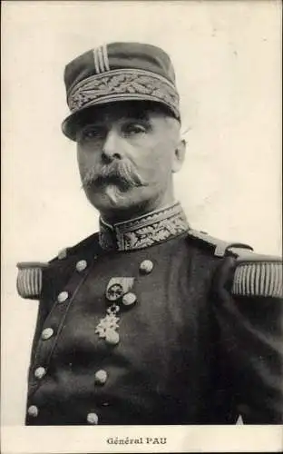 Ak General Paul Marie Cesar Gerald Pau, Porträt, Uniform