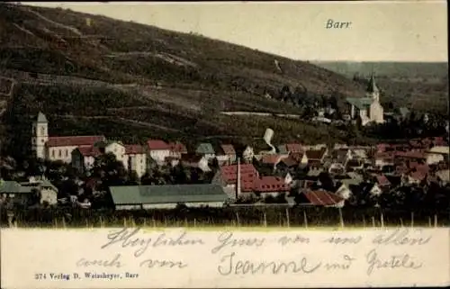 Ak Barr Bas Rhin, Vue générale sur l'endroit