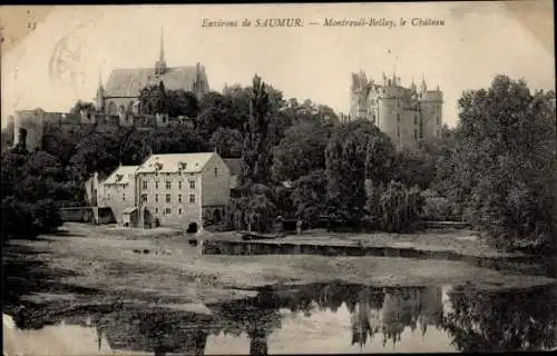Ak Saumur Maine et Loire, Montreuil Bellay, das Schloss
