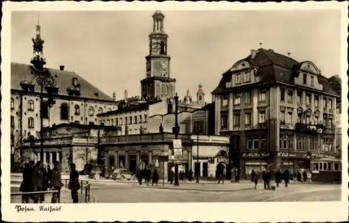 Ak Poznań Posen, Rathaus