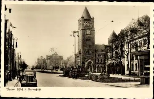 Ak Poznań Posen, Schloss und Universität