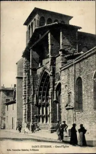 Ak Saint Étienne Loire, Kirche