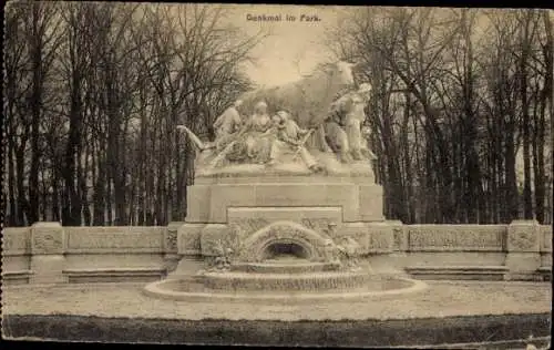 Ak Brüssel Brüssel, Denkmal im Park