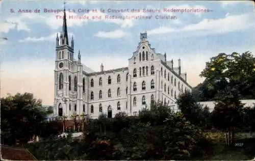 Ak Sainte Anne de Beaupré Québec Kanada, La Cote et le Couvent des Soeurs Redemptoristines