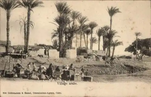 Ak Ägypten, arabisches Dorf