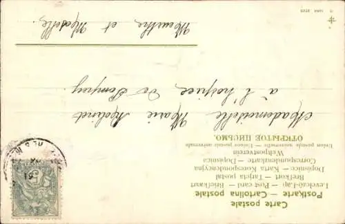 Präge Ak Glückwunsch Neujahr, Mädchen mit Kleeblättern