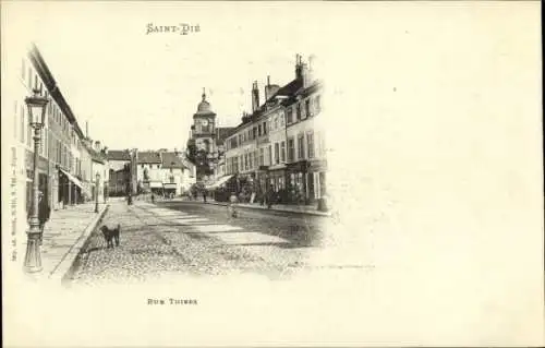 Ak Saint Dié des Vosges, Rue Thiers
