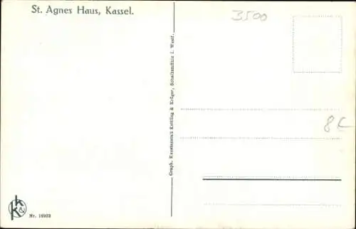 Ak Kassel in Hessen, St. Agnes Haus, Besuchszimmer