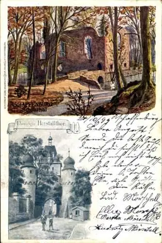 Künstler Litho Aschaffenburg in Unterfranken, Ehemalige Herstalltor