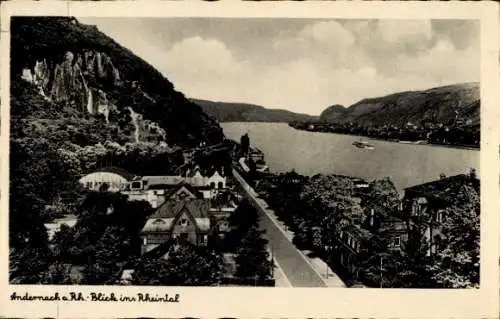 Ak Andernach am Rhein, Teilansicht, Blick ins Rheintal