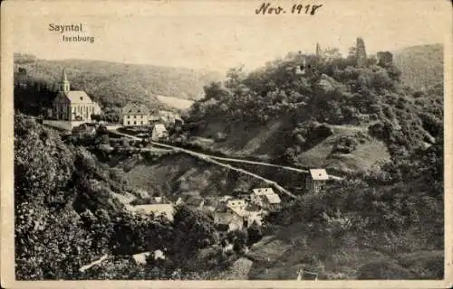 Ak Isenburg im Sayntal Westerwald, Panorama