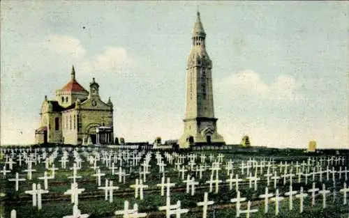 Ak Ablain Saint Nazaire Pas de Calais, Notre Dame de Lorette, Nationalfriedhof