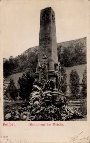 Ak Belfort Beffert Beffort Territoire de Belfort, Monument des Mobiles